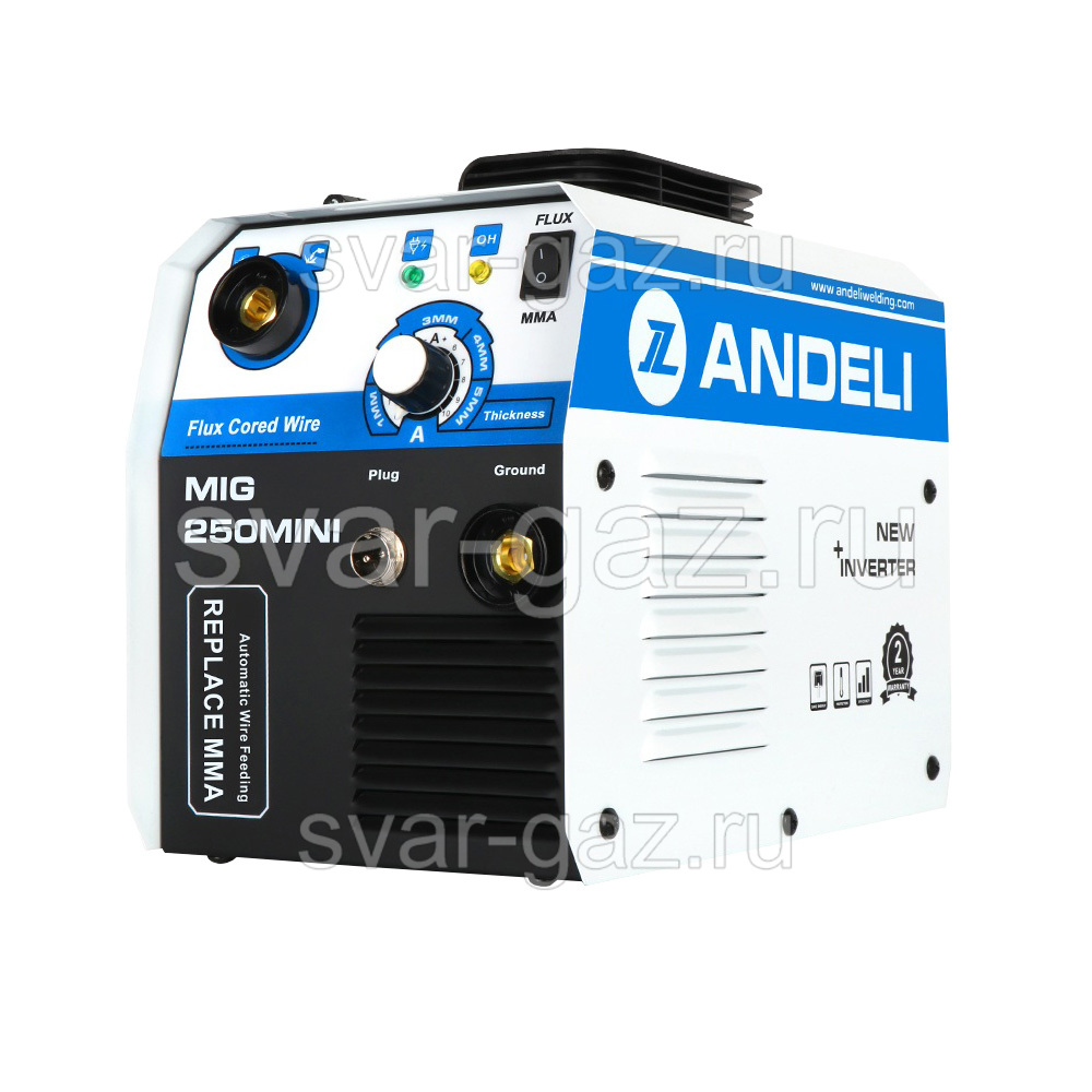картинка - Сварочный полуавтомат ANDELI MIG-250 mini (220 В)