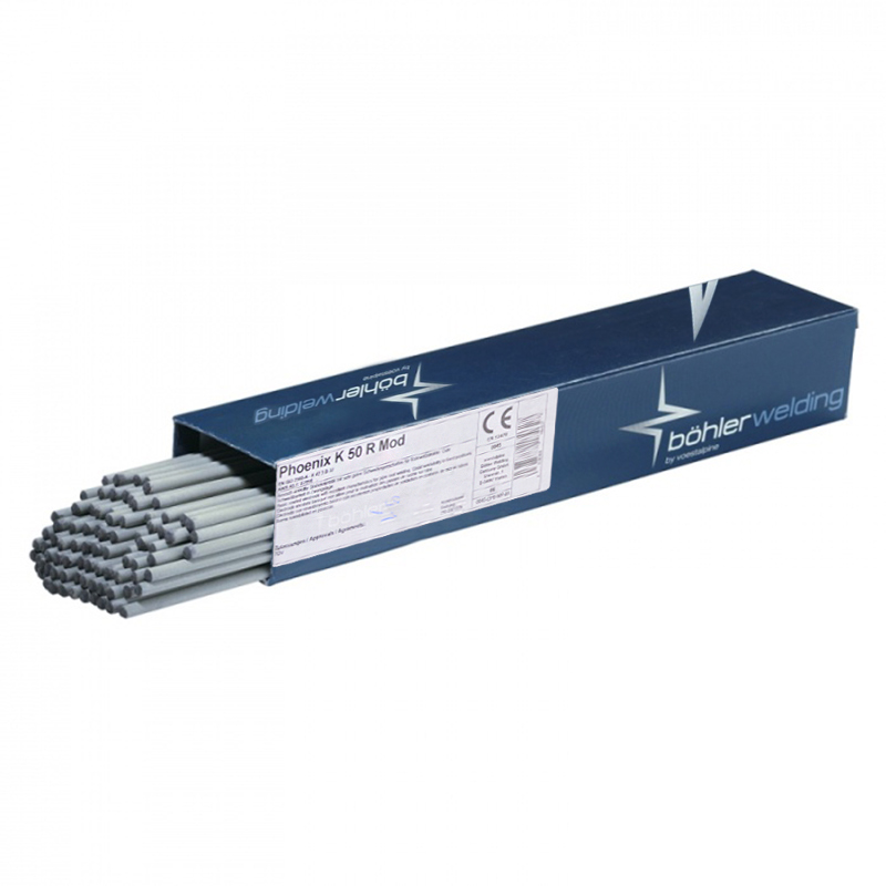 картинка - Электроды BOHLER Phoenix K 50 R Mod ф 4,0 мм, пачка 5,2 кг (тип Э50А, пост+перем. основной, аналог LB-52U)