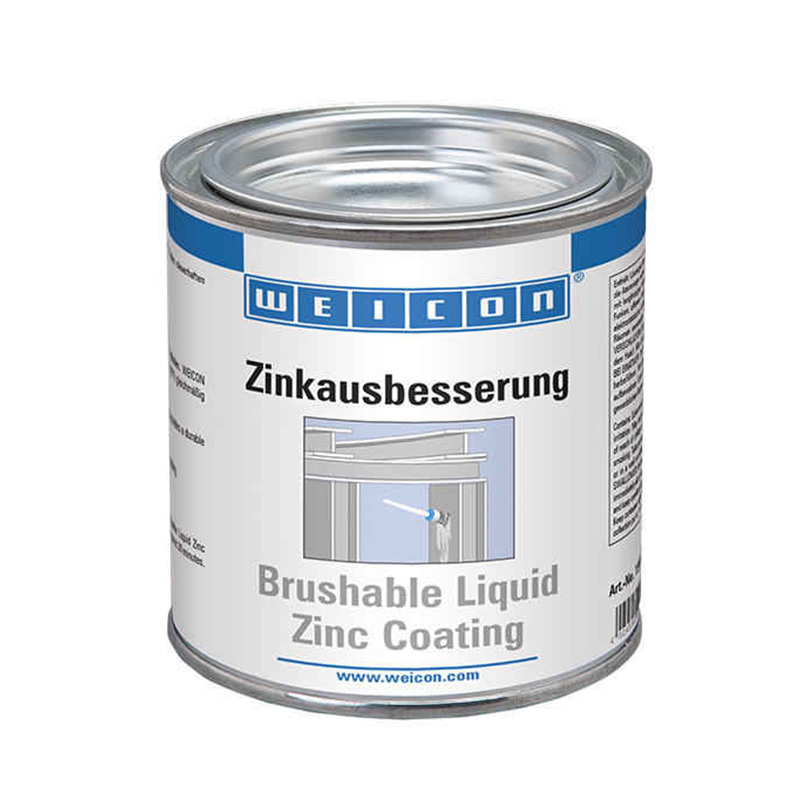 картинка - Защитное покрытие Цинк Brushable Zinc Coating, WEICON (расход 1,25г/см3, 375 мл),