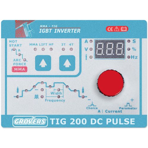  -  GROVERS TIG 200 DC Pulse (220; 5-200; 67; 7,6)